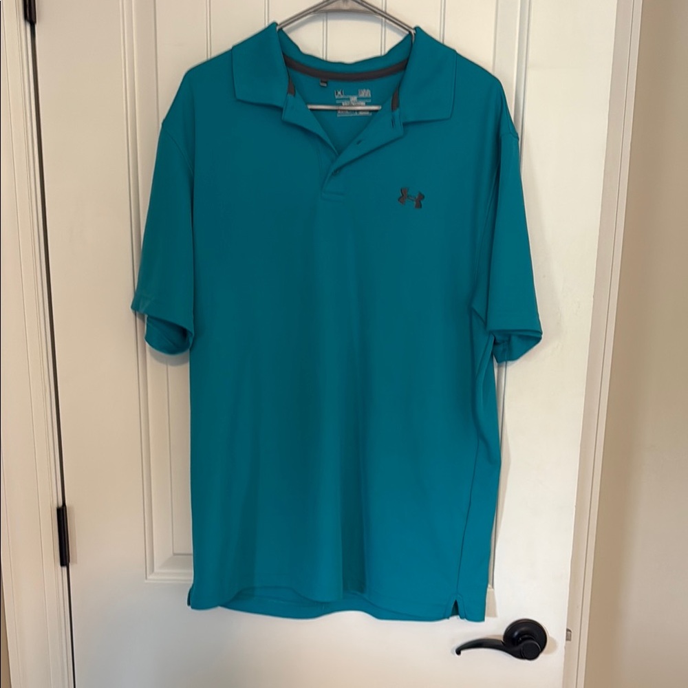 Under Armour Men's Teal Polo Shirt
